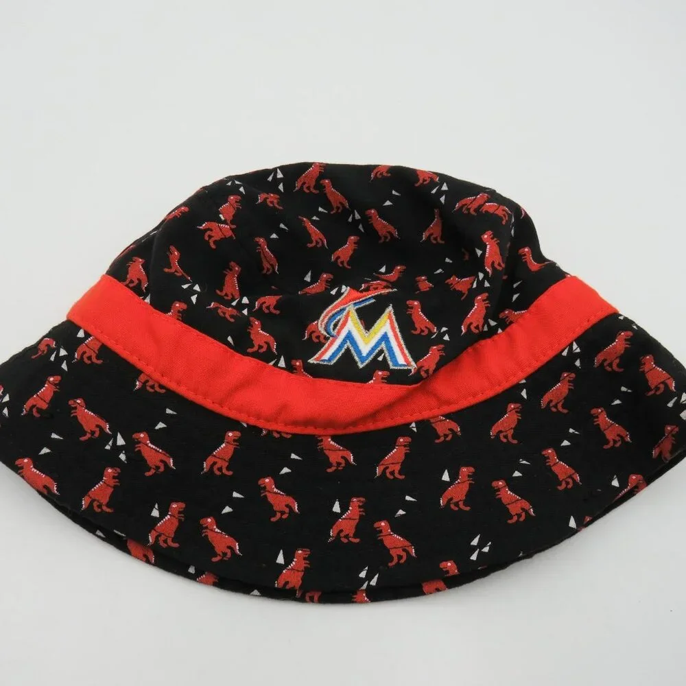 Miami Marlins Hat Cap Strap Back Infant Black Red MLB Baseball Dinosaurs New Era